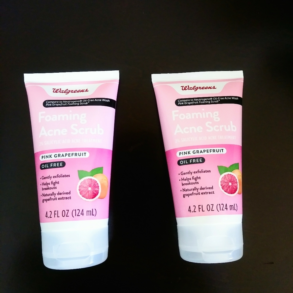 Walgreen Foaming Acne Scrub Lot of 2